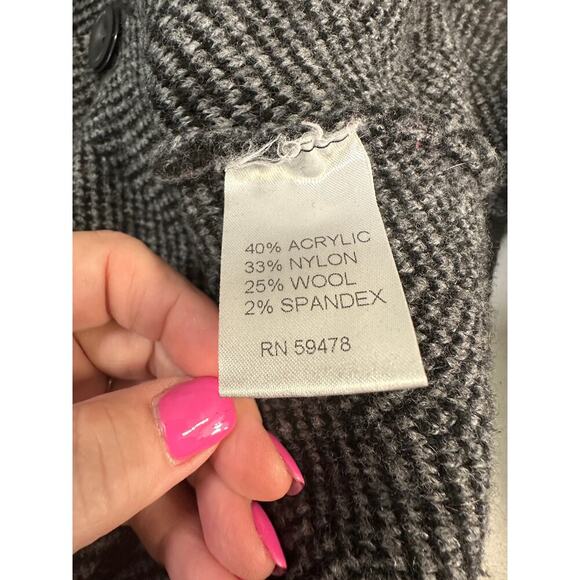 Cocogio Women Herringbone Jacket Blazer Made in Italy Wool Spandex Small - Picture 8 of 8